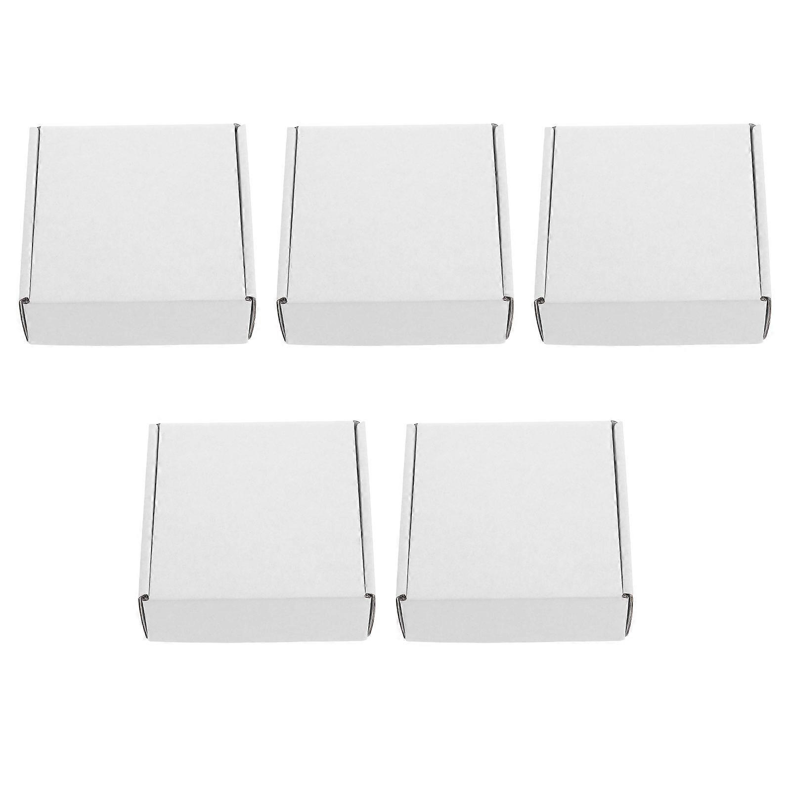 White Mailing Packing Boxes for Small Business 5Pcs Cardboard Boxes