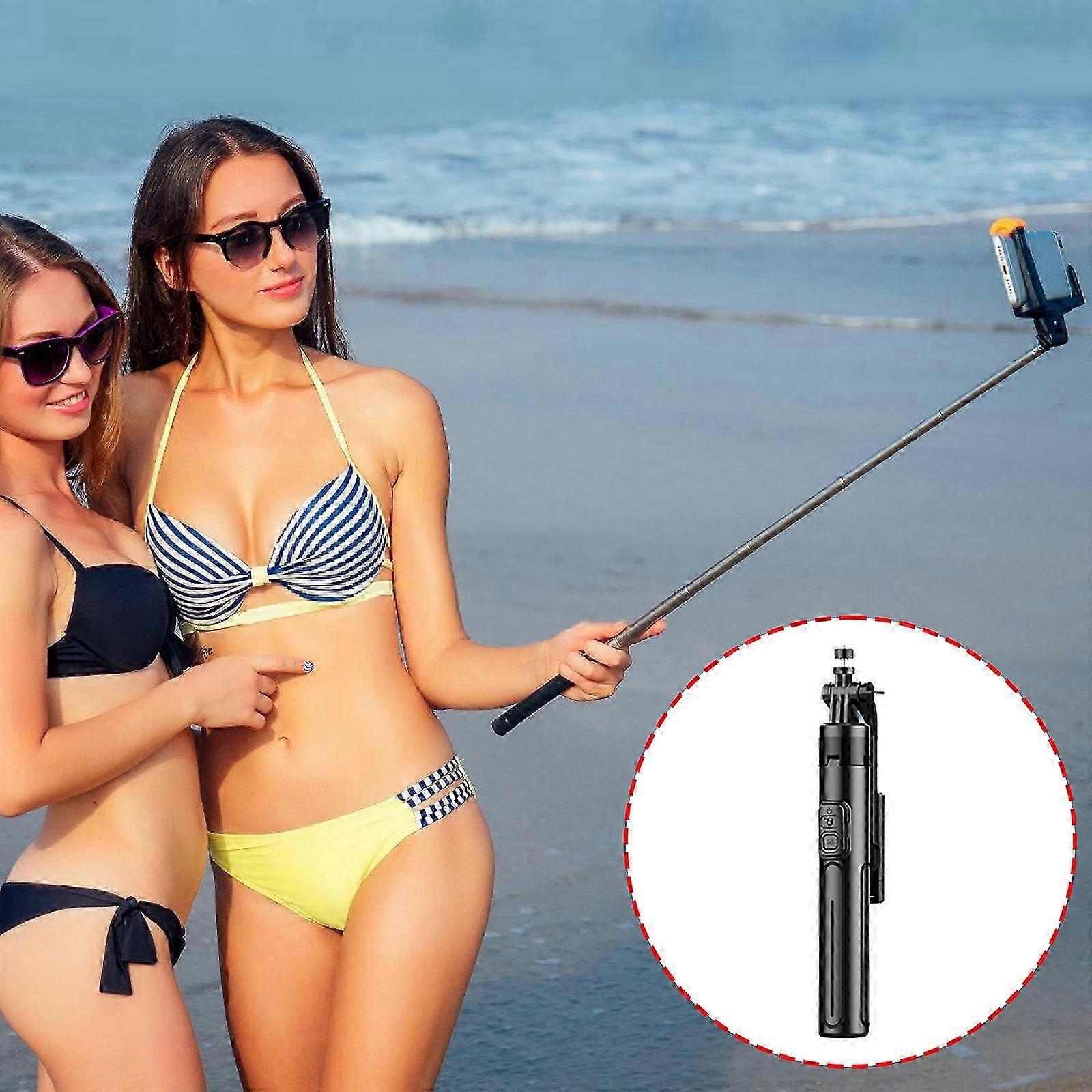 Wireless Selfie Stick Tripod Stand With Light Bluetooth-compatible Remote Extendable Tripod For Phone Video Recording