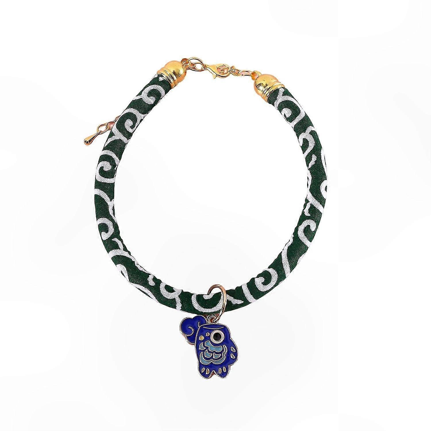 Koi Pattern Bite-Resistant Adjustable Pet Collar Chain