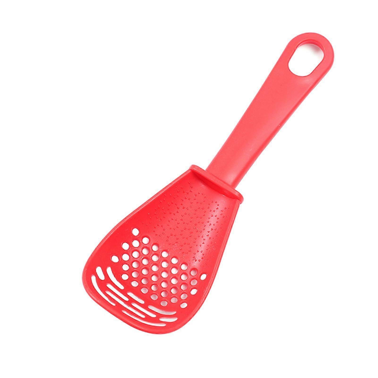 Multifunctional Kitchen Spoon Strainer 5in1 Grater Masher Colander for Ginger Garlic Potatoes