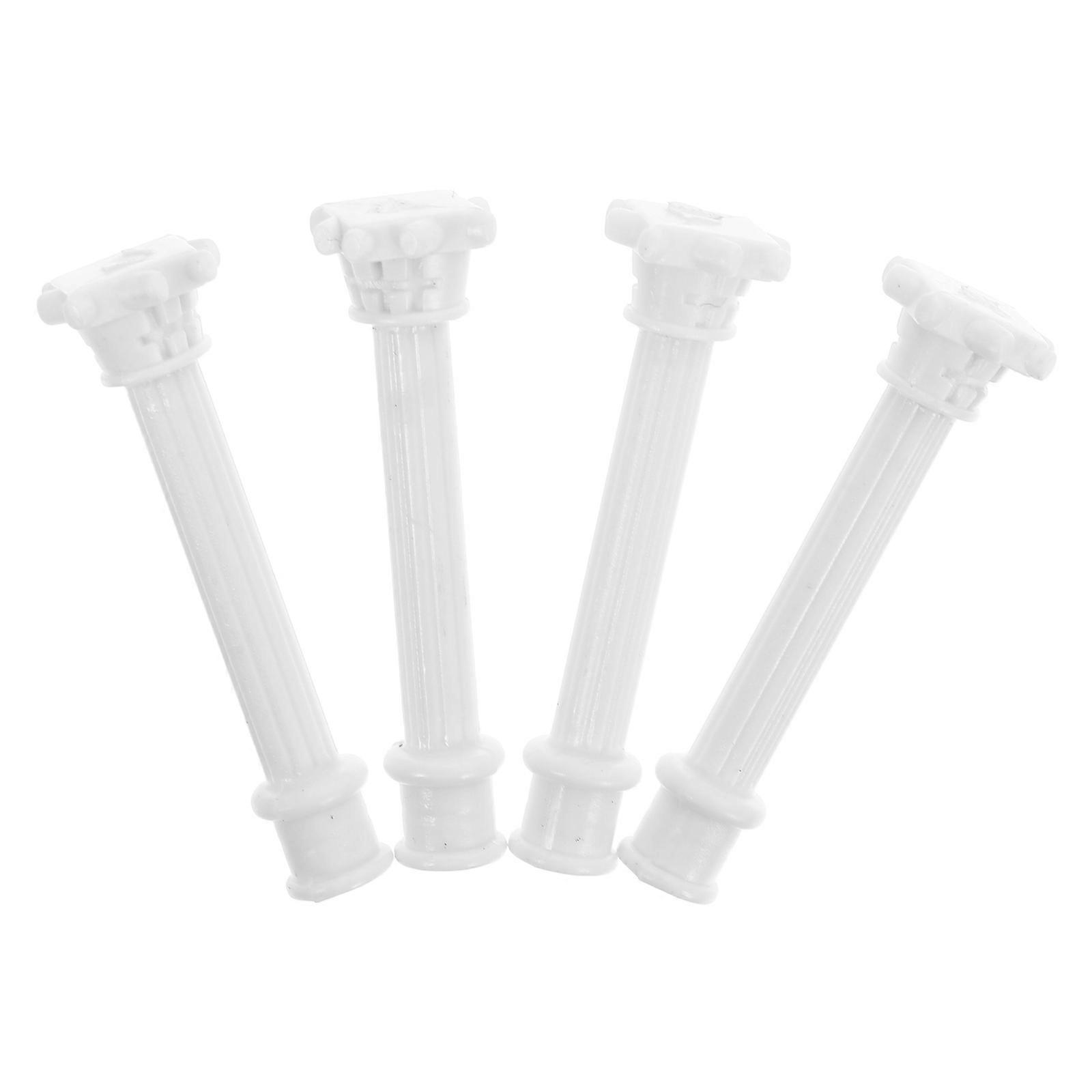 Roman Architectural Column for DIY Use 4Pcs White Miniature Pillars
