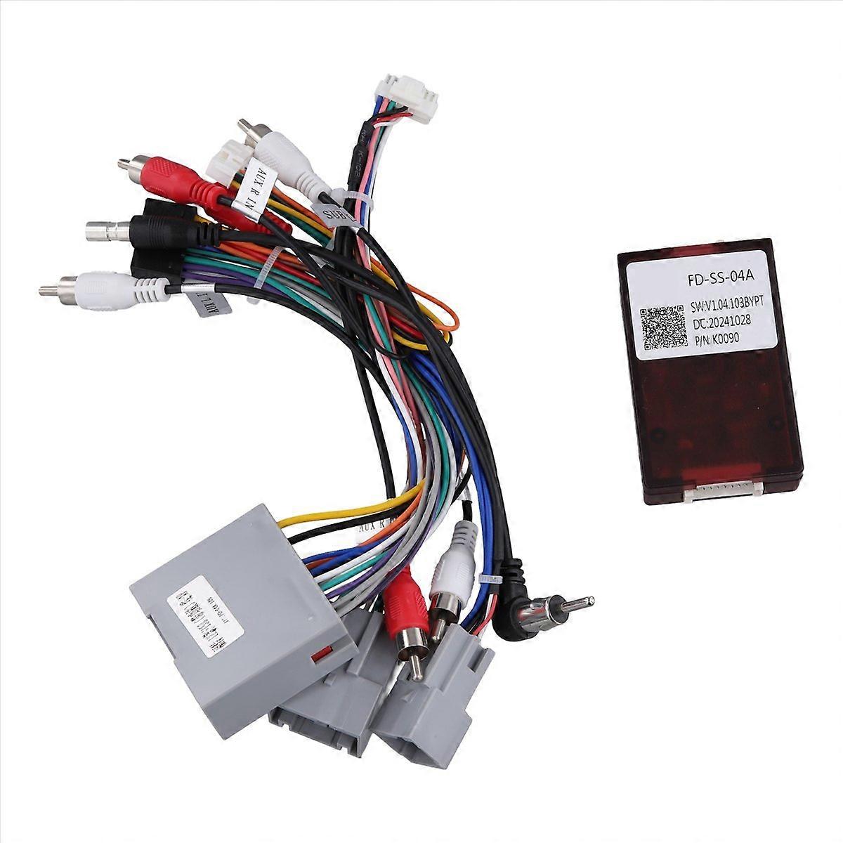 16pin Wiring Harness Adapter Canbus Decoder Android Radio Power Cable