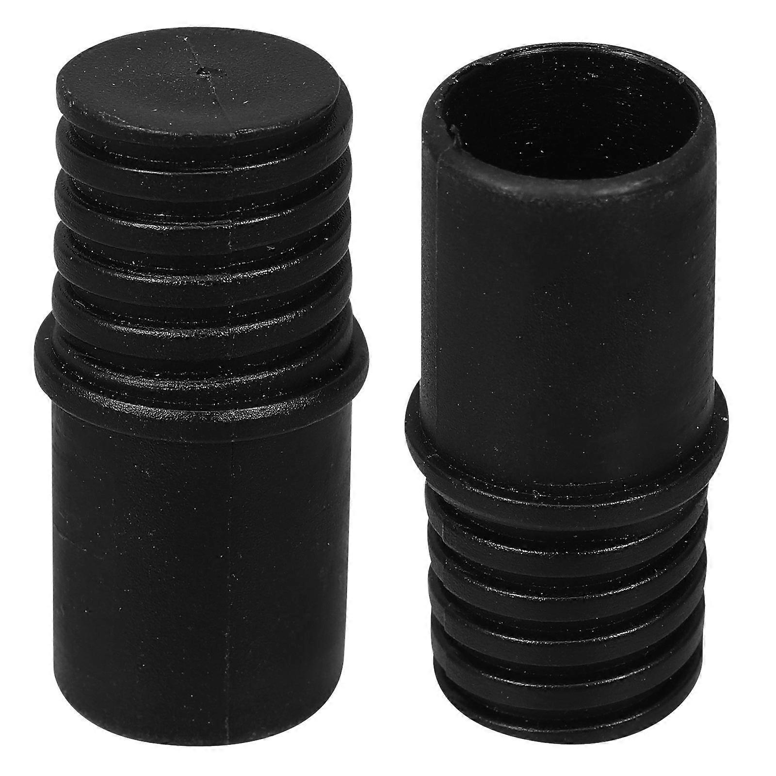 2pcs Threaded Handle Replacement Tips 22mm Extension Pole Broom Handle Adapter Threaded Tip Replacement Adapter Tips for Mop Brush