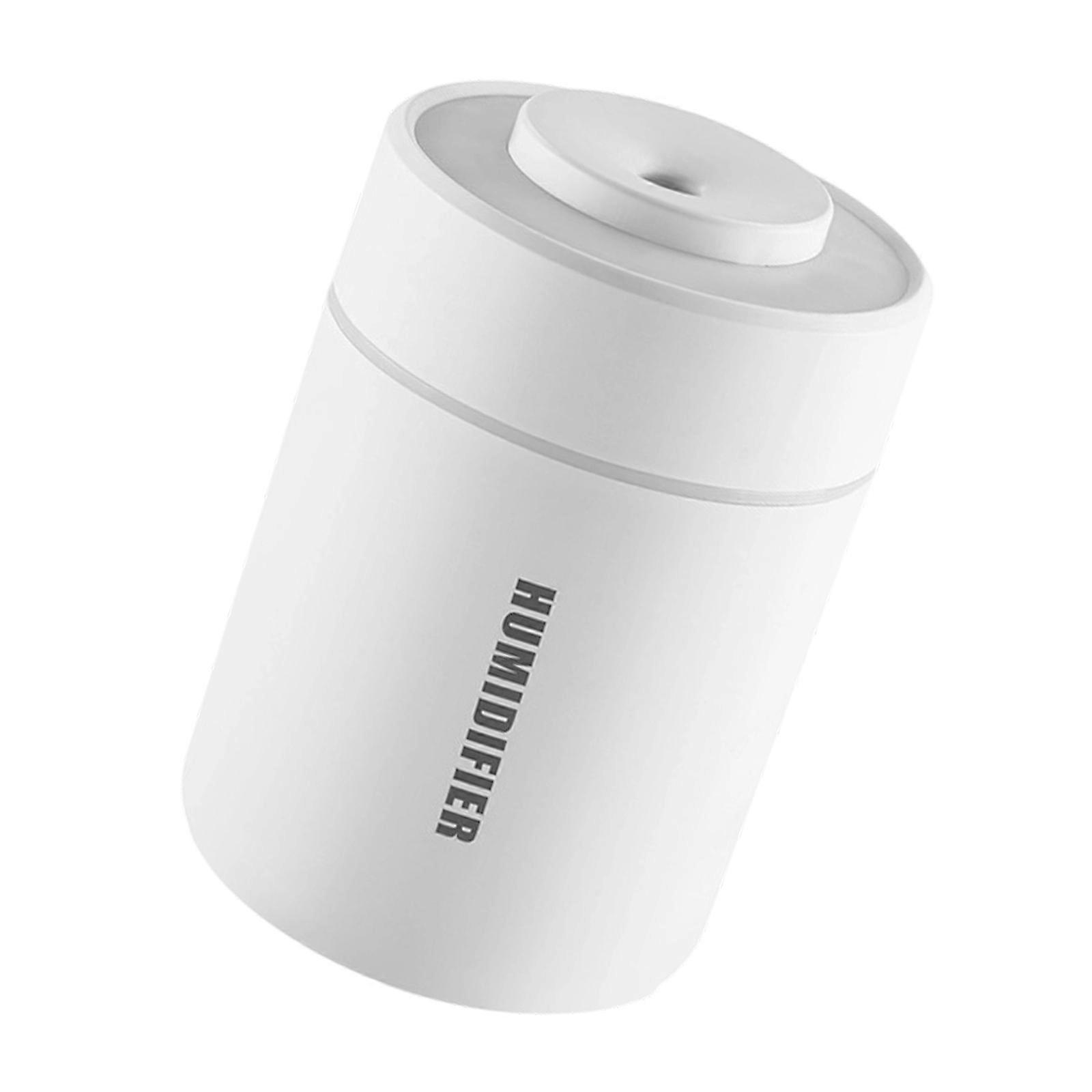 Small Humidifier and Essential Oil Diffuser with Quiet Technology and Multicolor Lighting for Various Applications  White