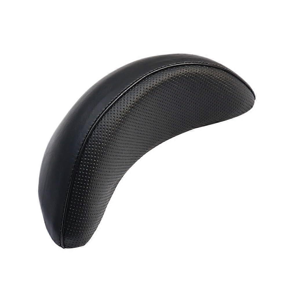 Motorcycle Passenger Backrest Cushion Universal Black Leather Seat Pad Comfortable Support