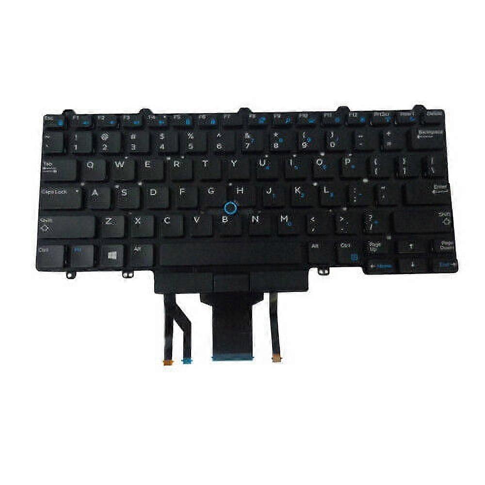 Backlit Keyboard w/ Pointer & Buttons for compatible with Dell Latitude E7450 E7470 Laptops