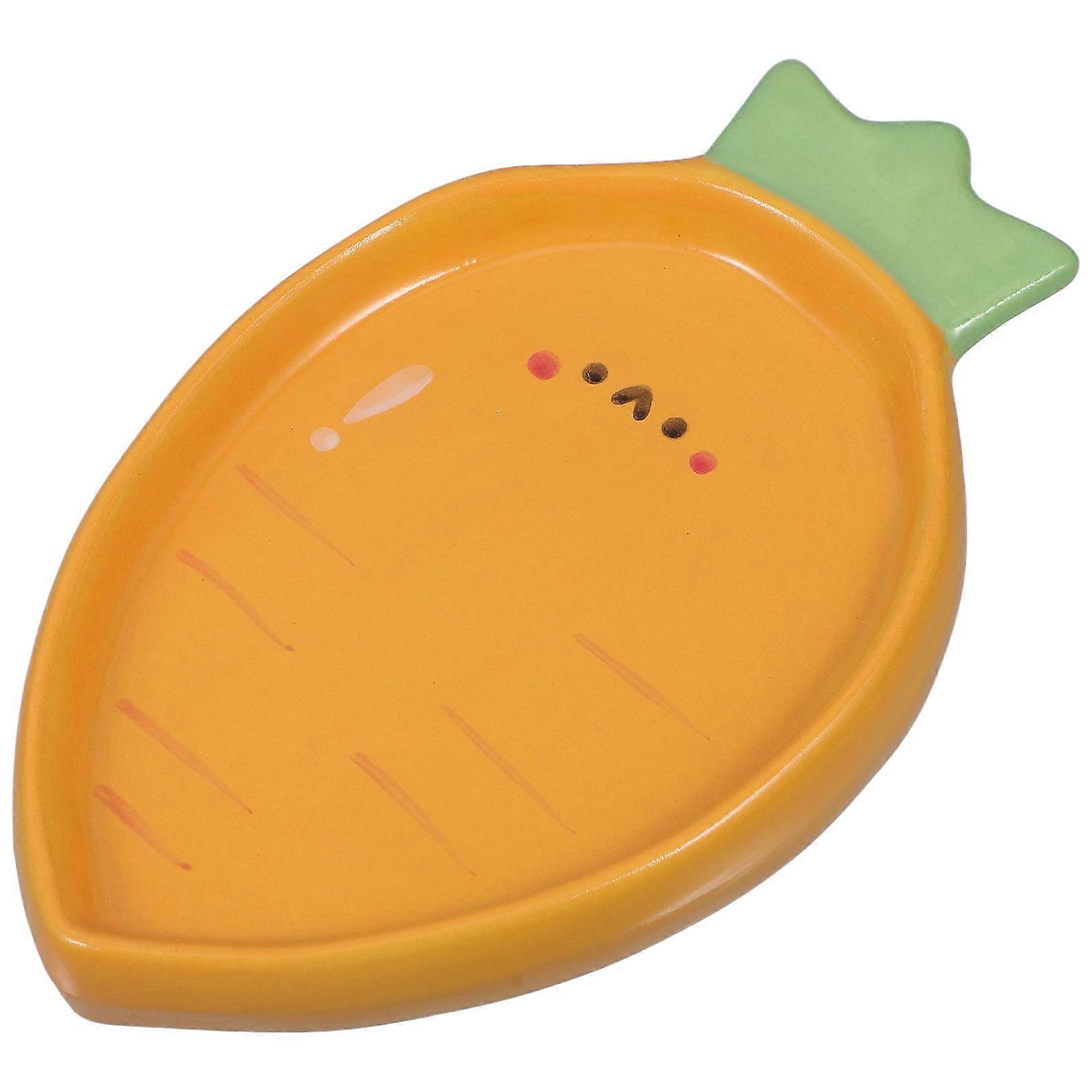 Orange Fruit Shaped Ceramic Appetizer Plate for Dessert Serving Tray