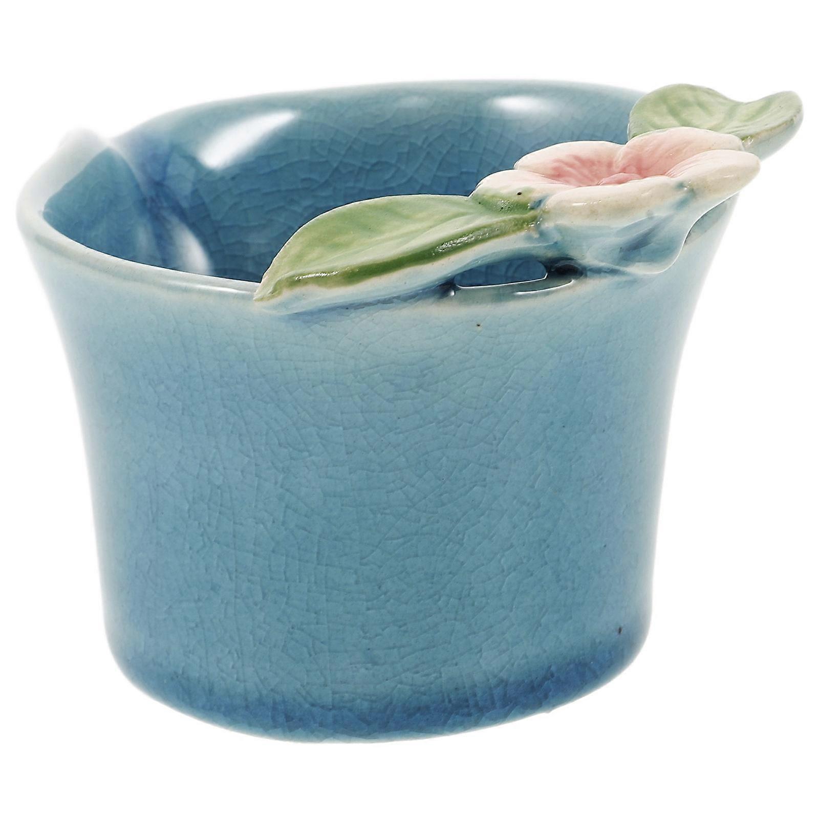 Ceramic Mixing Bowl Essential Oil for Spa and Facial Use Blue