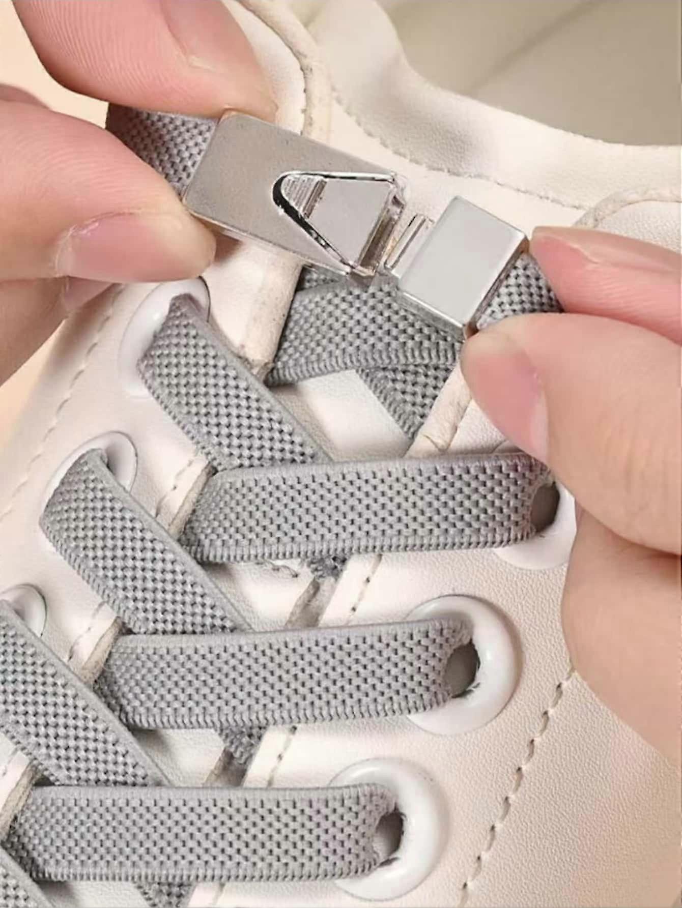 1 Pair of Elastic No-Tie Shoelaces with Switch Buckle, Colorful Lazy Shoelaces Suitable for Sneakers, Sports Shoes, Casual Shoes