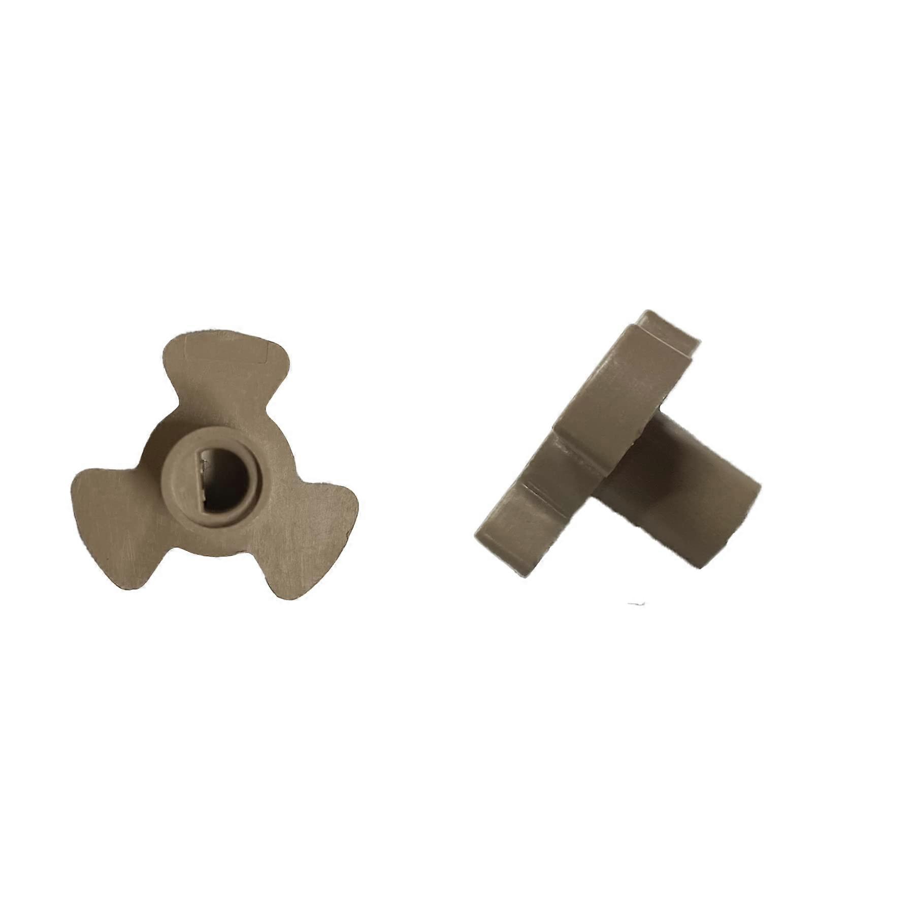 2 Pcs Microwave Turntable Coupler 0.59 Inch Shaft with Roller Guide Support for Smooth Rotation