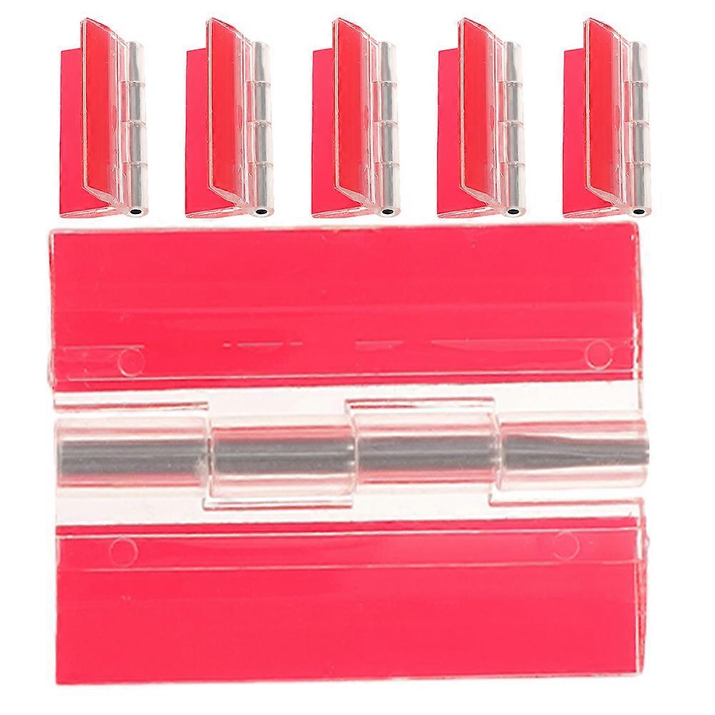 Small Hinges Acrylic Self-Adhesive Hinges for Cabinet Use 6Pcs Set