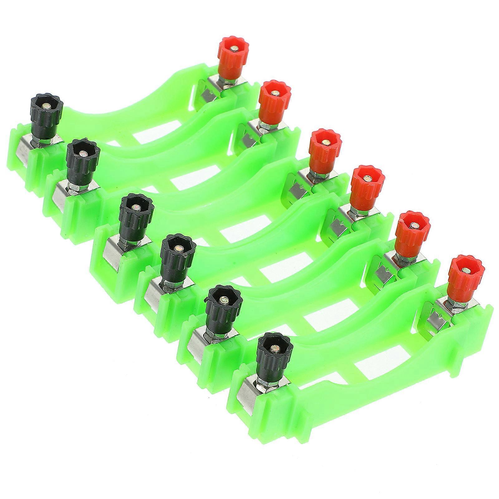 Physics Battery Holder Electric Battery Box for School 6Pcs Case
