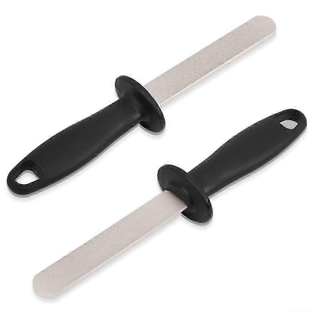 2Pcs Double-Sided Files Sharpener 1000/400 Grit Sharpening Stone Tool For Scissors Knives Garden Tools