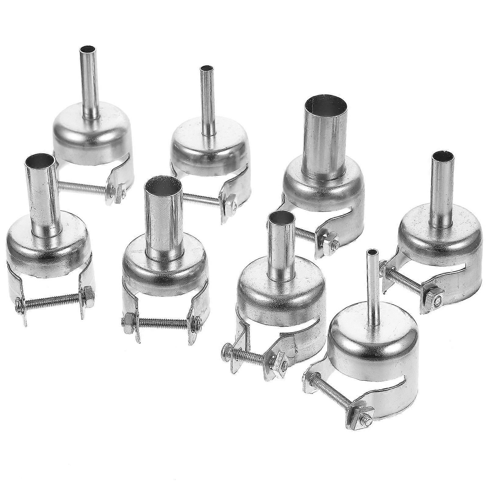 8pcs Hot Air Soldering Nozzles Compatible With Stations Repair Tools Efficient Precision Attachments