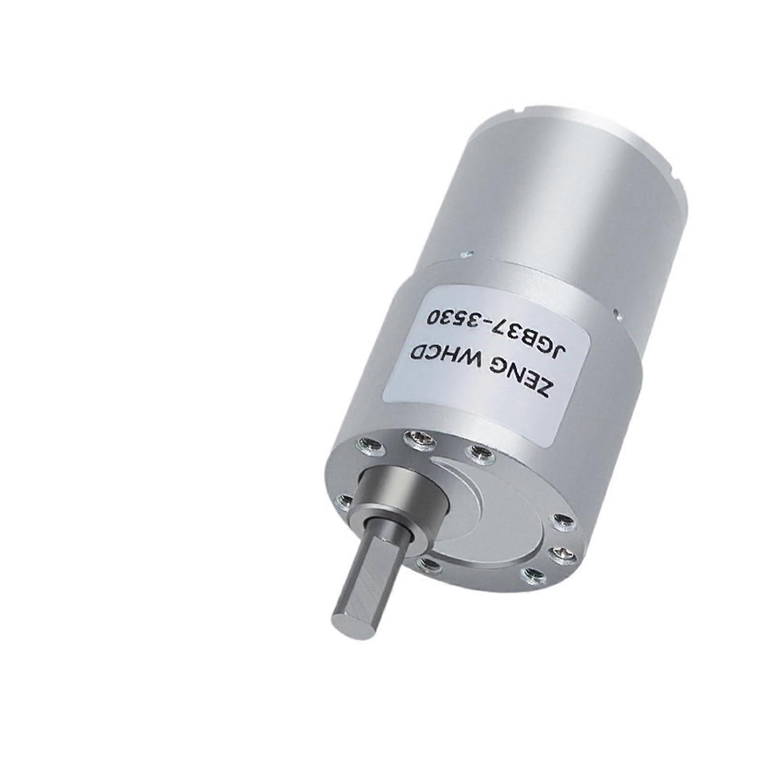 JGB37-3530 Brushed Metal Gearbox 37mm Eccentric Shaft 66RPM 12V No Bracket High Torque Motor