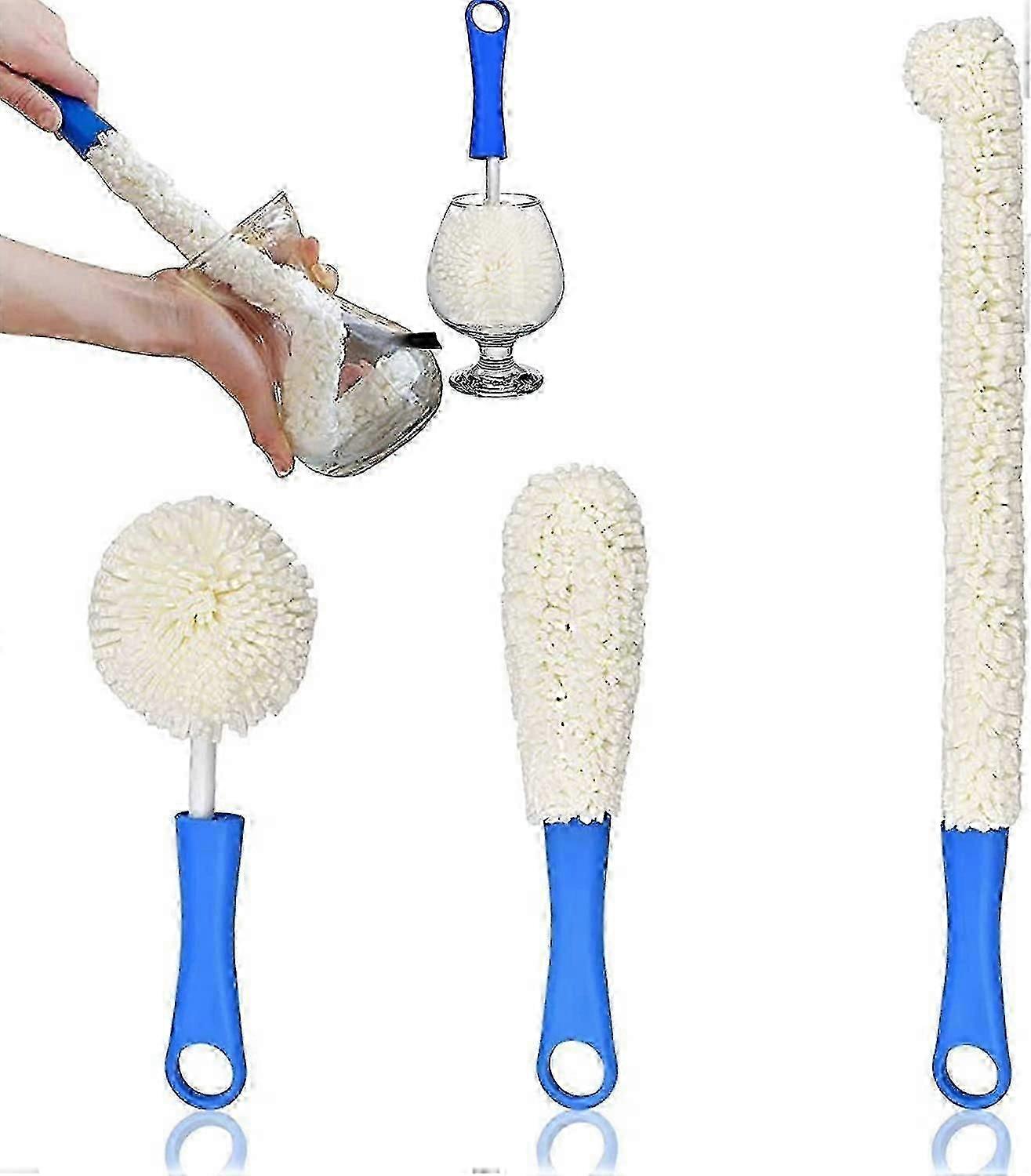 3-pack Wine Decanter Cleaning Brushes