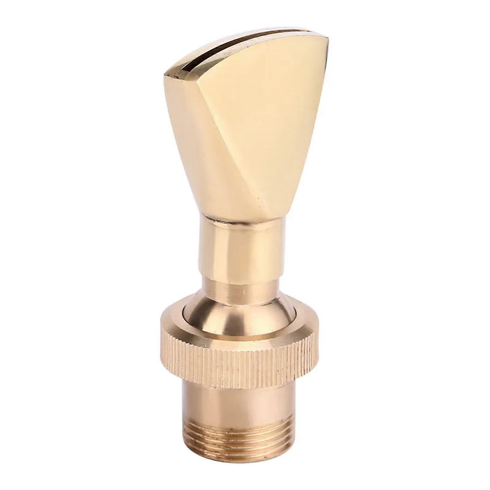Adjustable Brass Fountain Nozzle with Multiple Spray Patterns for Garden Pond Pool 1/2' 3/4'