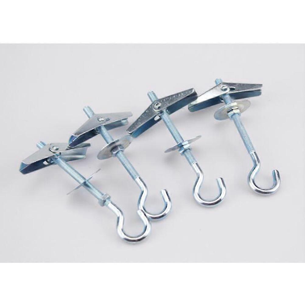 Plasterboard Ceiling Hook Carbon Steel M5 Spring Toggle 10Pcs Hanger