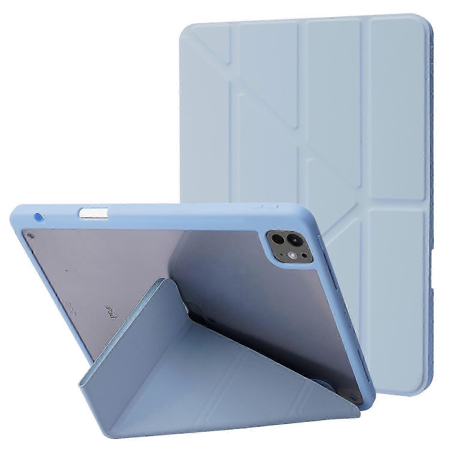 Deformation Transparent Acrylic Leather Tablet Case 26s