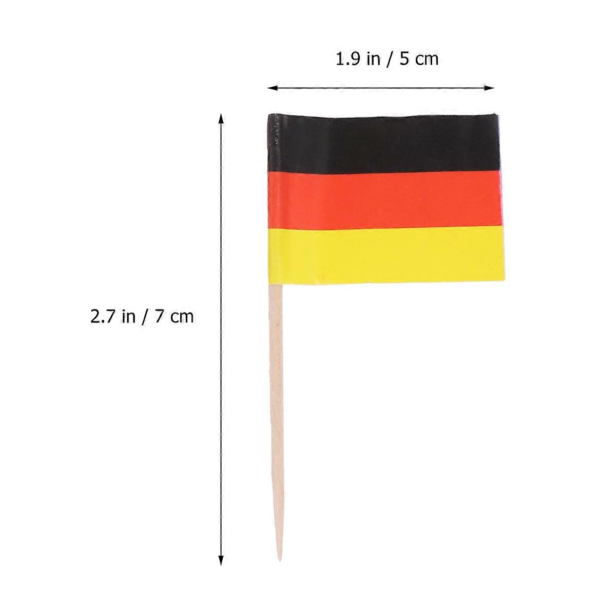 Toothpick Food Flags Fruit Picks Cocktail Party Decorations 7*5 Labeling 100Pcs