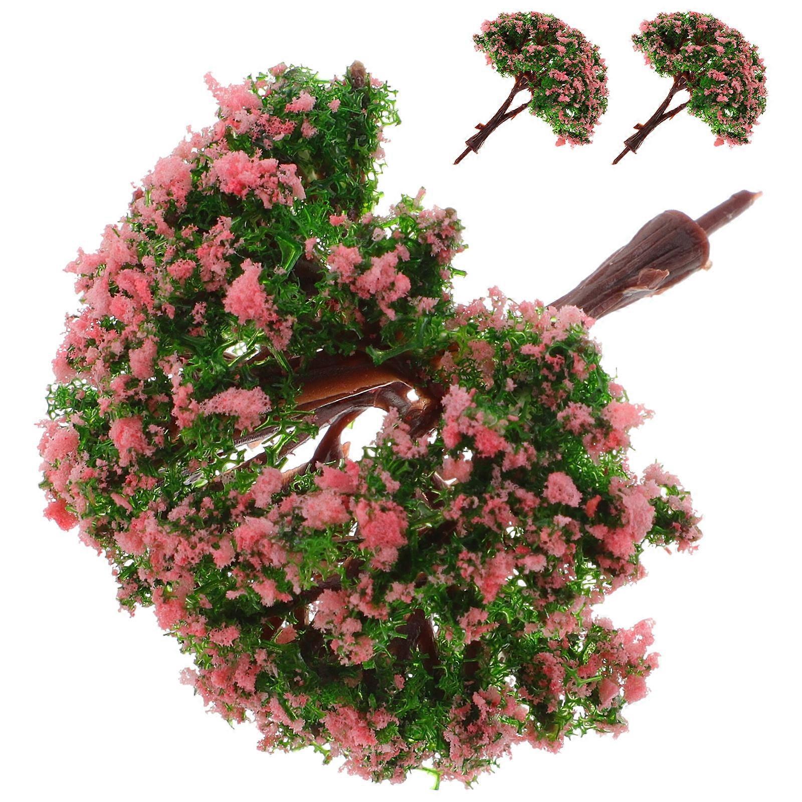 Plastic Miniature Model Trees Landscape Decoration For Children 3Pcs