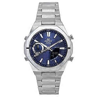 Casio Edifice Analog Digital Smartphone Link Blaues Zifferblatt Quarz ECB-S10D-2A 100M Herrenuhr