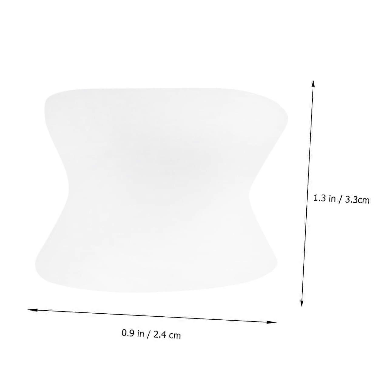 Large Size Toe Separators White Bunion Corrector for Foot Pain Relief and Toe Alignment Support