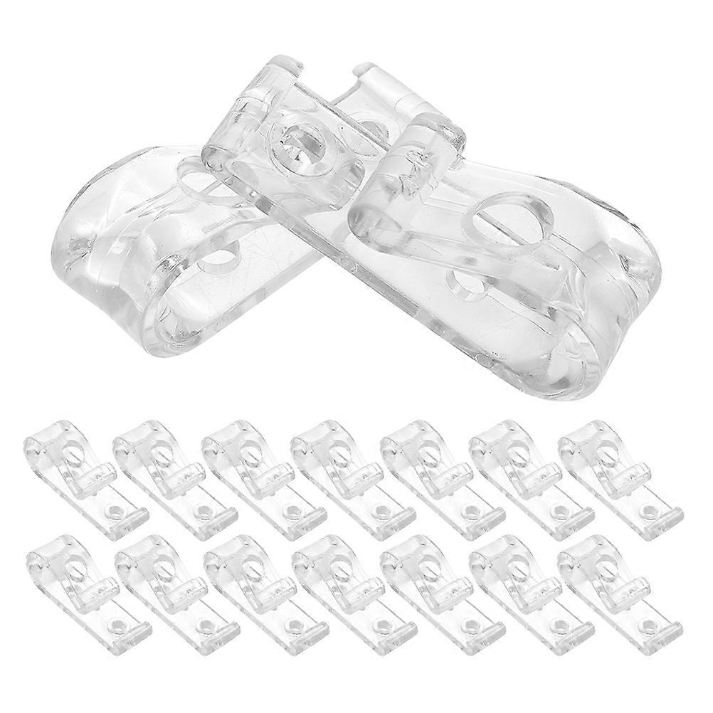 Roller Shade Chain Hook for Secure Fixation 32Pcs Transparent Beaded Cord Hooks