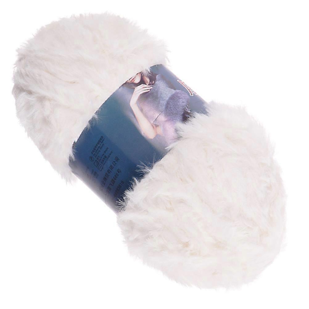 White Convenient Crocheting Yarn for DIY Polyester Yarn Gloves