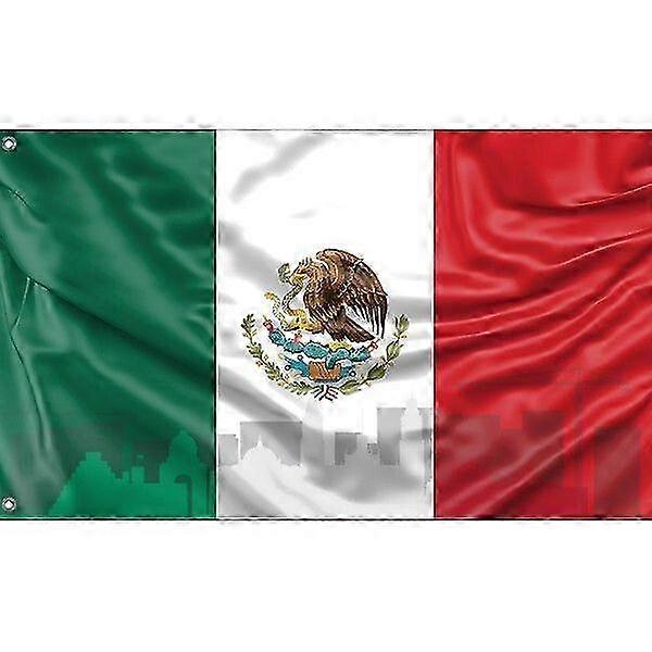 Flag Of Mexico Skyline