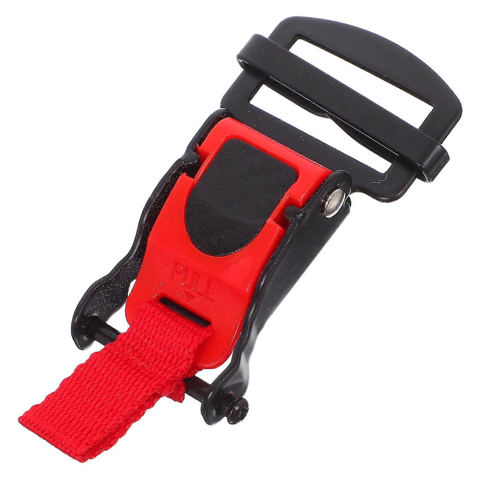 Quick Release Buckle Set for Adjustable Safety 4Pcs Red