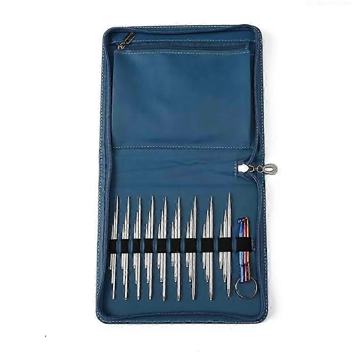 25-26 Stainless Interchangeable Knitting Needle for Crafting Multifunctional Knitting Needle Tool Set for