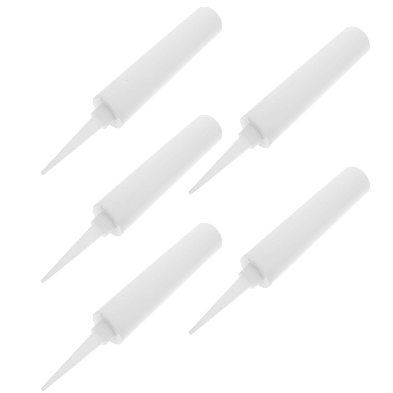 Refillable Sealant Caulk Tubes Plastic Tool for Tile Repair 5Pcs Set