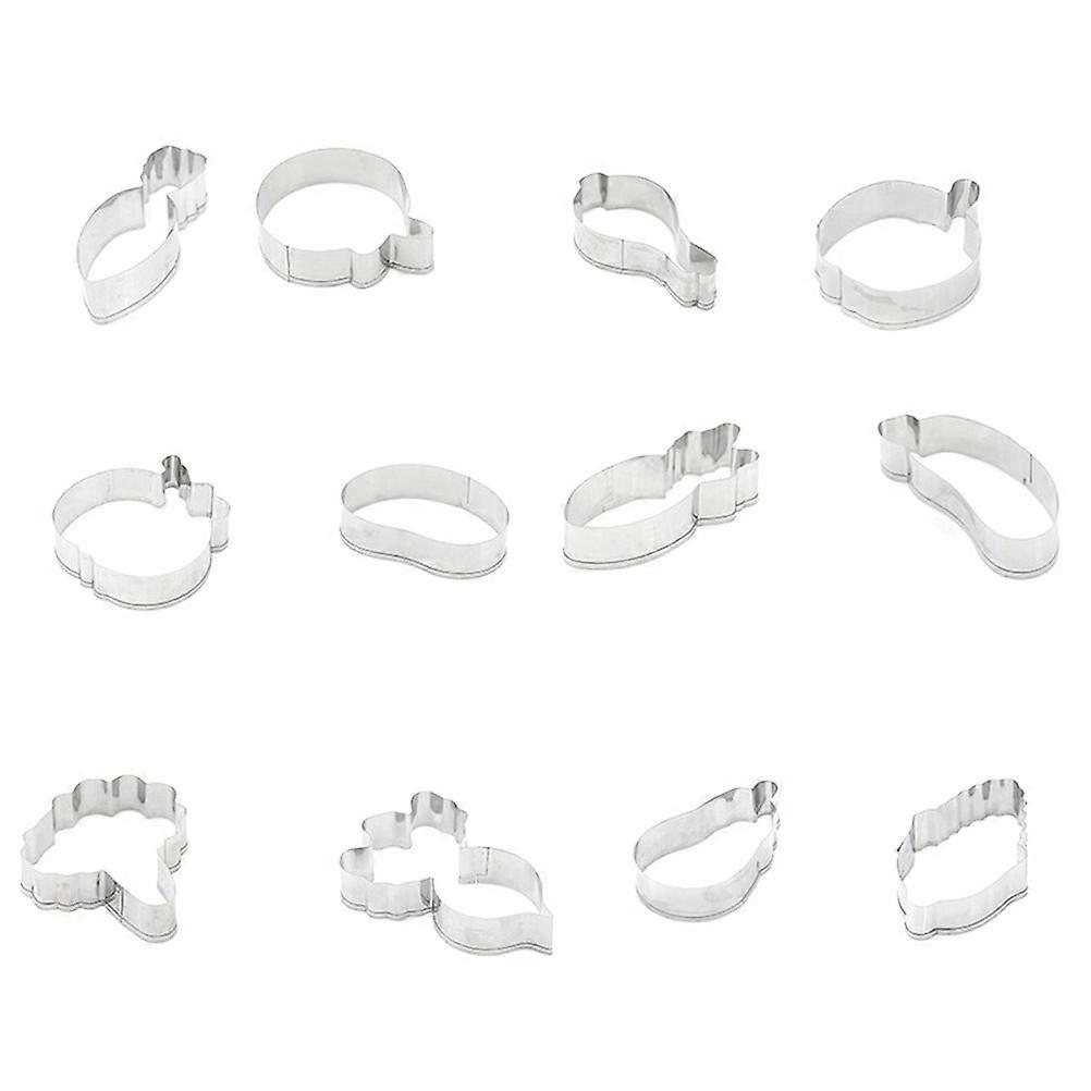 Vegetable Cookie Cutters Stainless Steel for Making 36Pcs Cookie Shapes