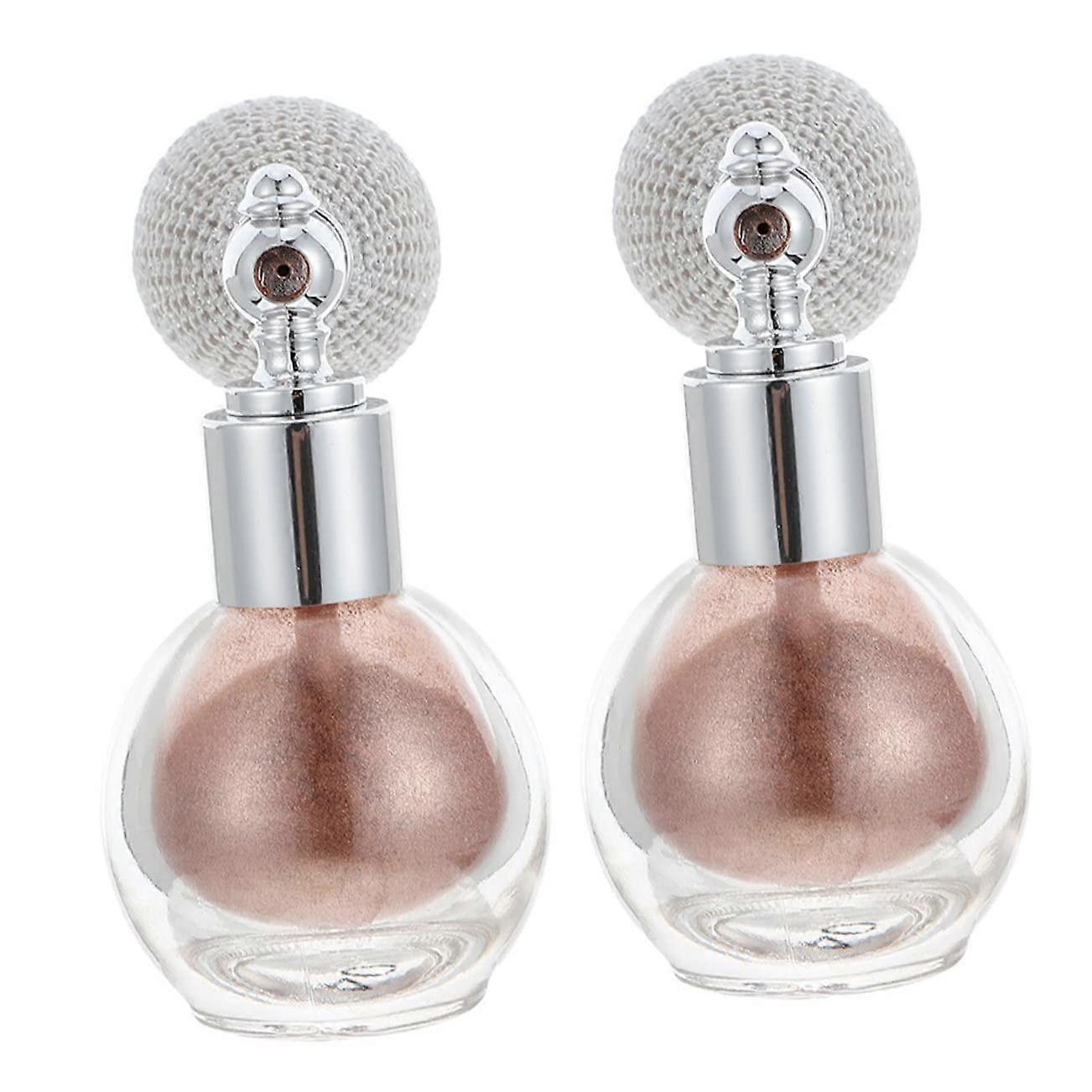 Body Glitter Spray Set 2pcs LongLasting Shimmer Highlighter for Makeup Nails and Face