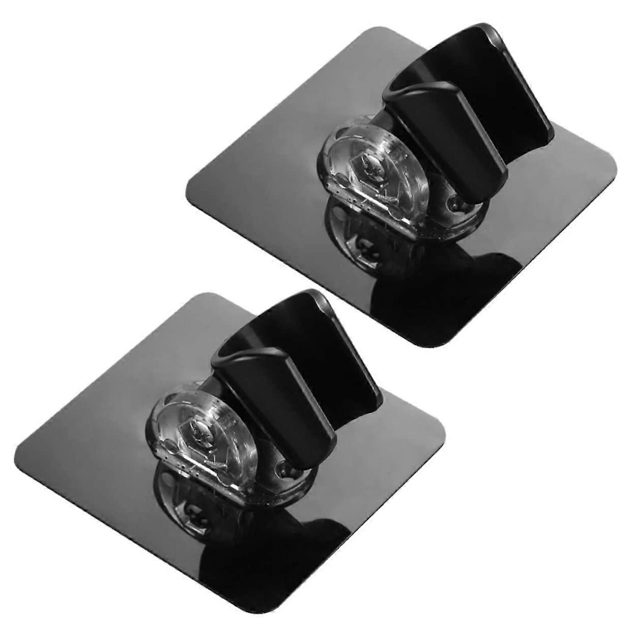 2pcs Wall Mounted Adjustable Shower Head Holder Punch Bracket for Handheld Showerheads