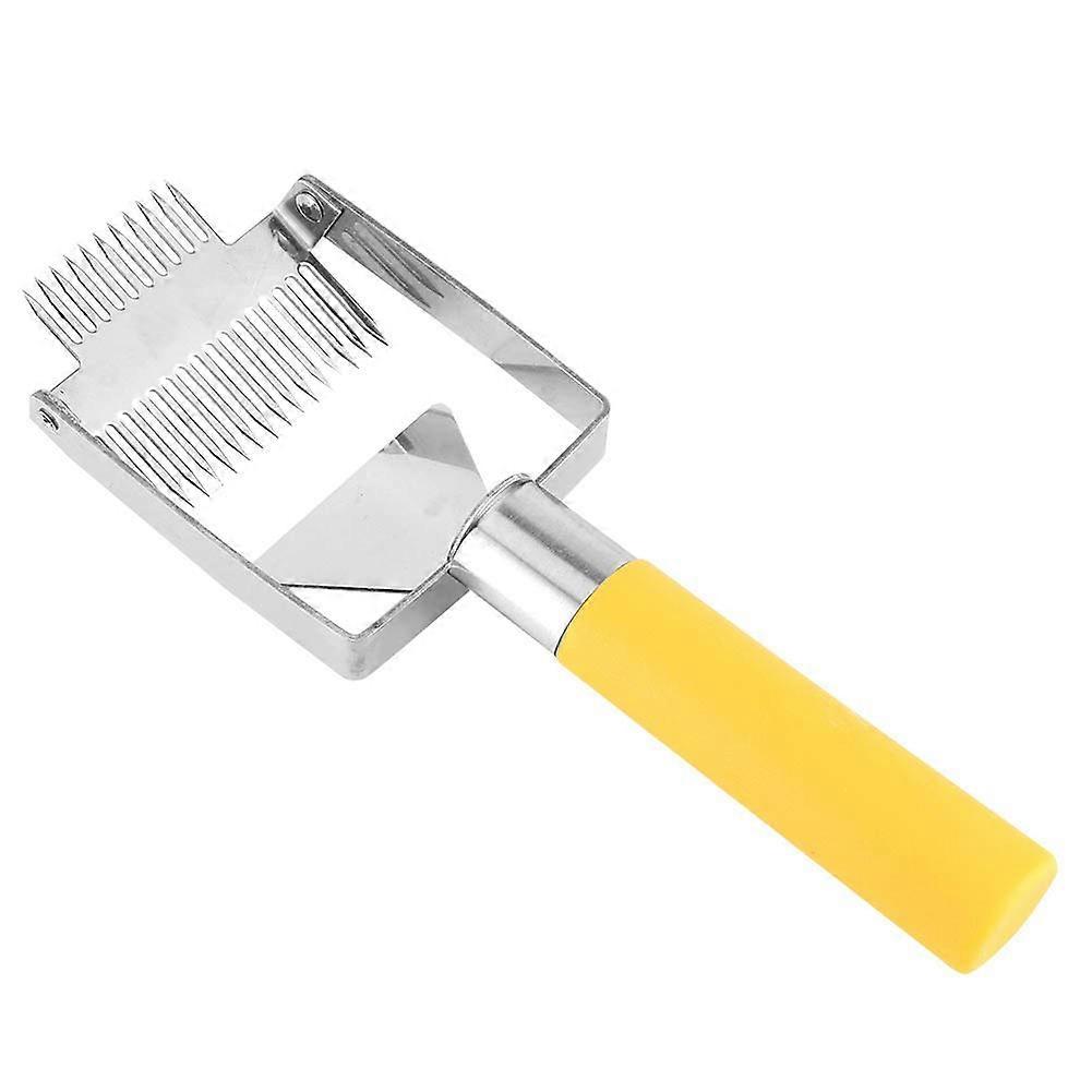 Stainless Steel Beekeeping Uncapping Fork Honey Scraper for Easy Beehive Extraction