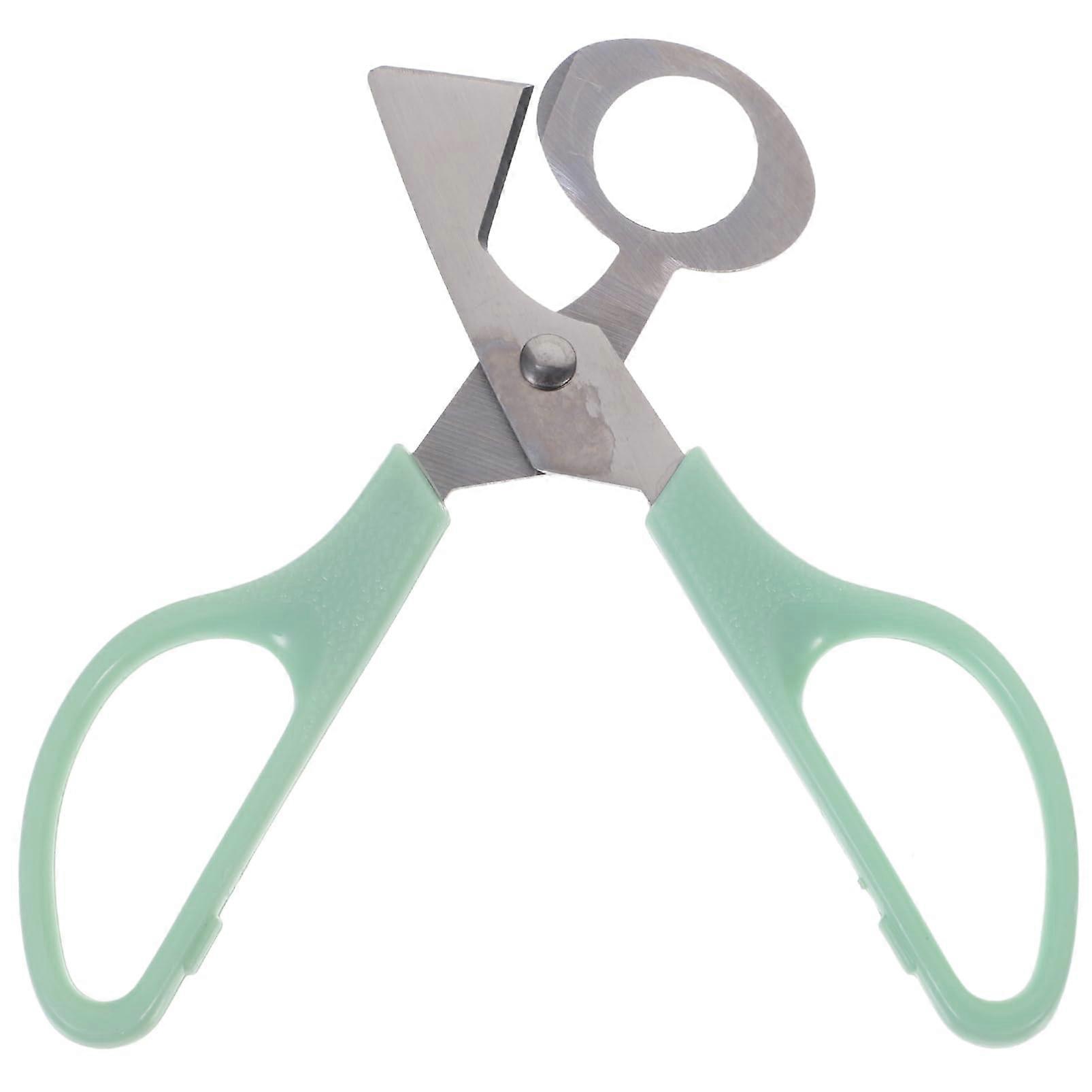 Stainless Steel Eggshell Scissors Egg Opener for Easy Eggshell Removal in Home and Restaurant Kitchens