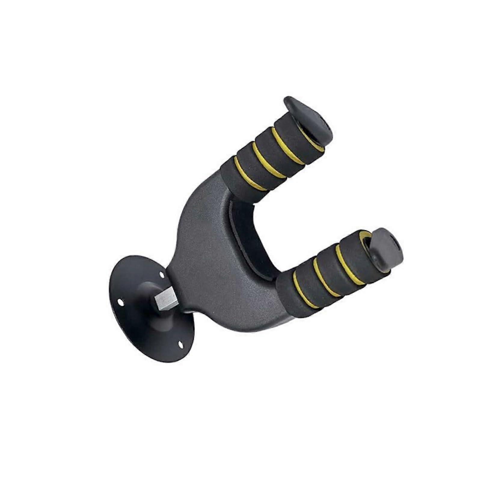 Auto Locking Guitar Wall Mount with Secure Metal Base for Home Studio and Space Saving Display