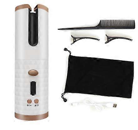 Cordless Automatic Hair Curler with Ceramic Barrel and Precise Temperature Control
