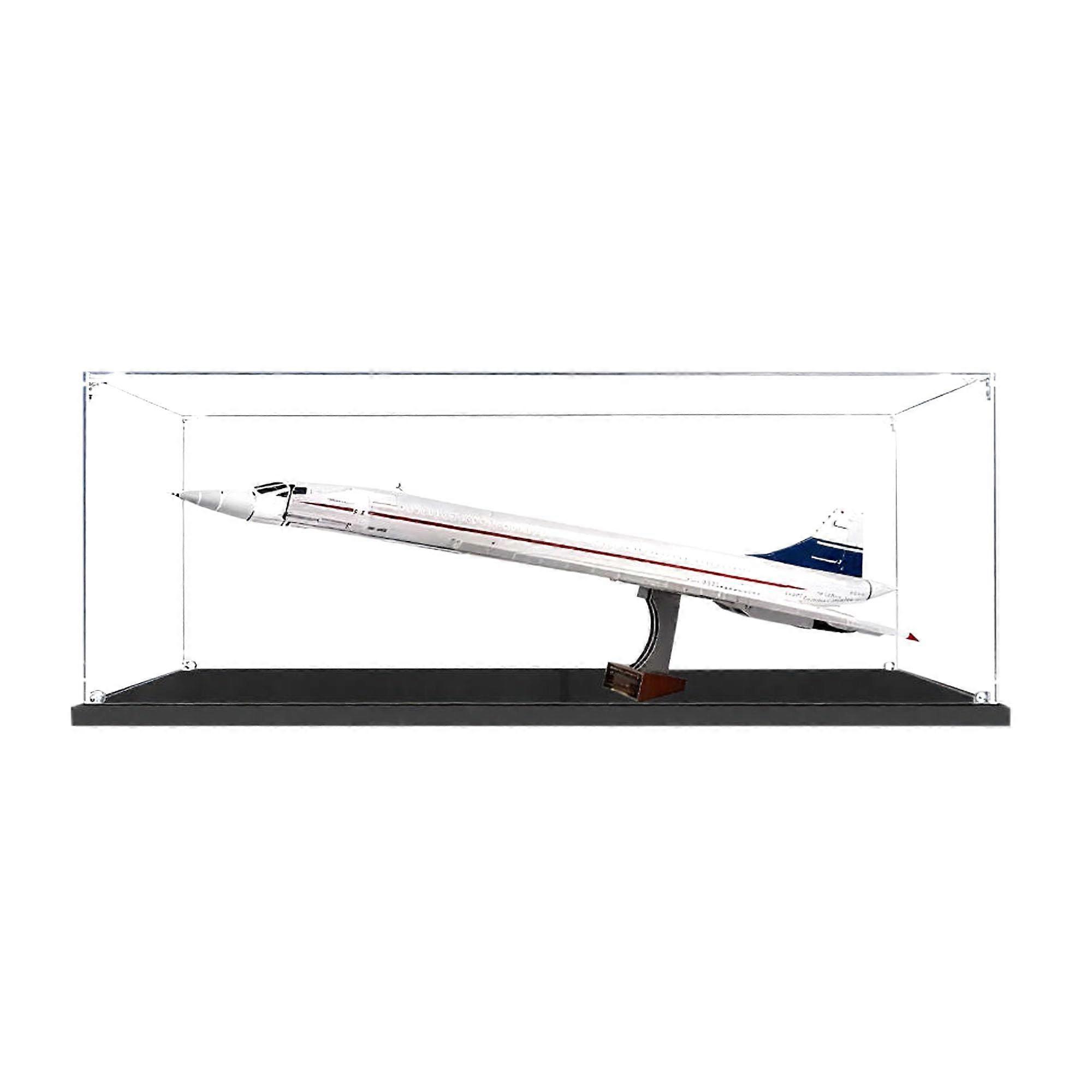 Concorde Display Case 10318 for , Clear Acrylic Dustproof Box with CrystalClear Visibility and Secure Base