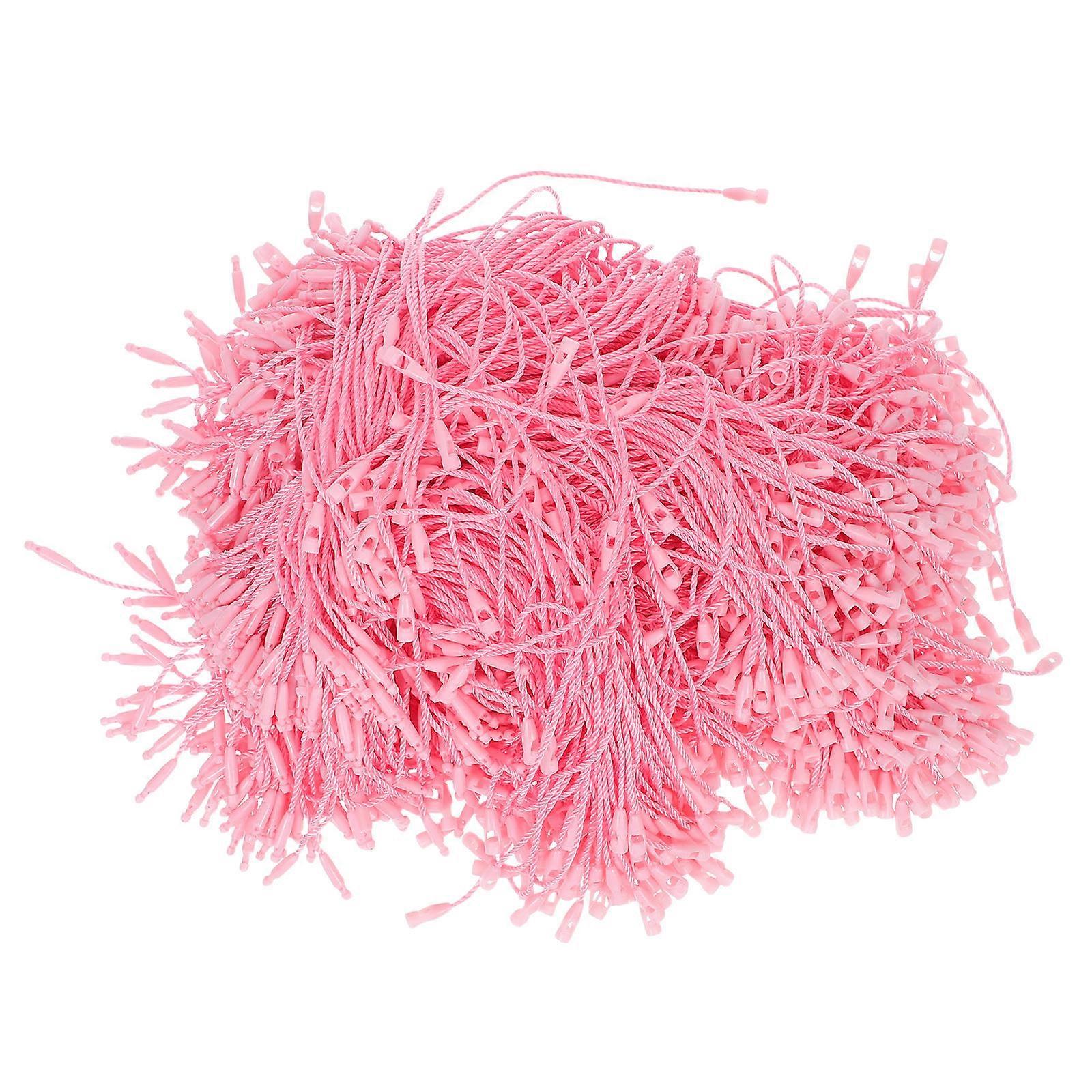 Ornament Hanger Rope for Christmas Tree with Locking Snaps 1000Pcs Pink Strings