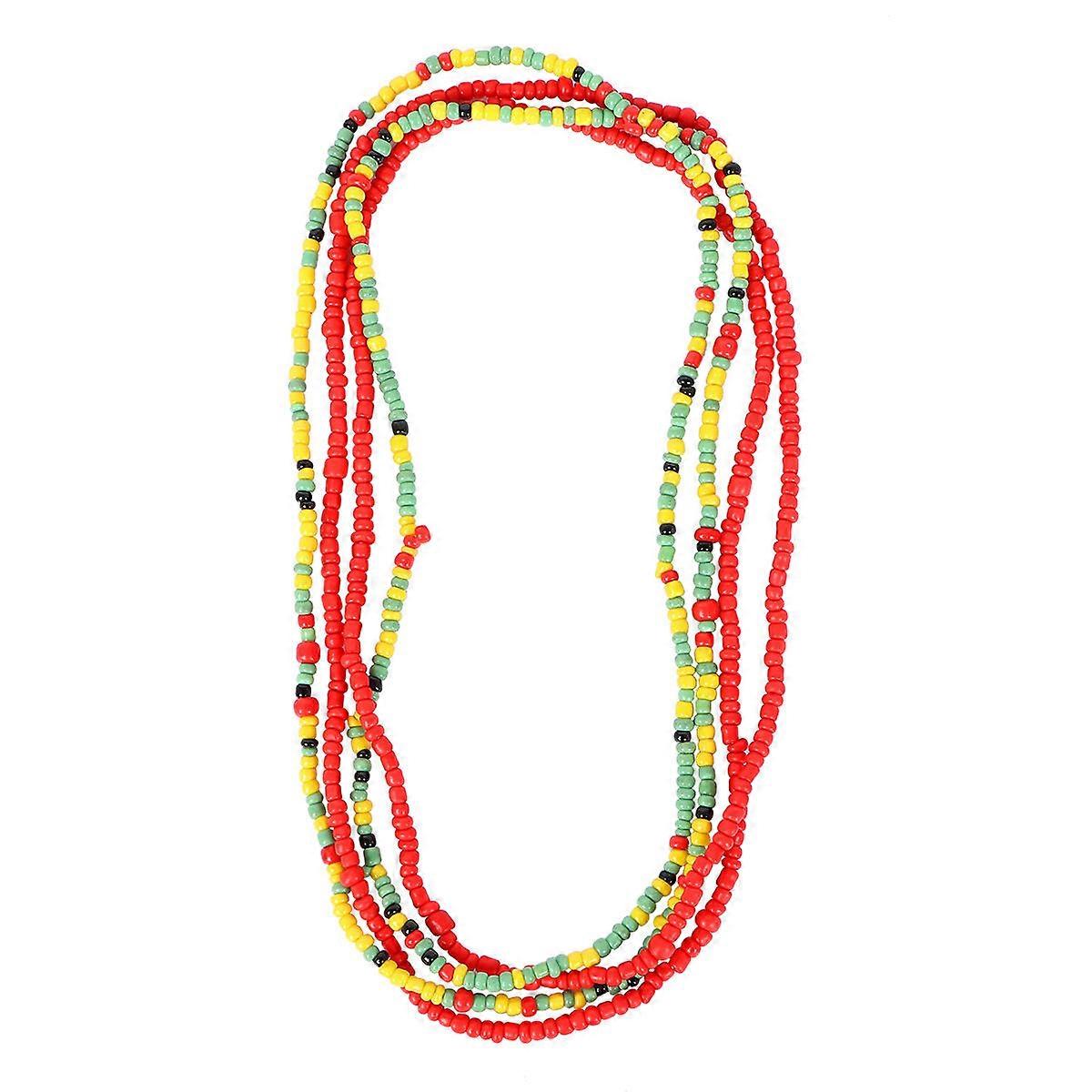 Bikini Chain Waist Beads for Decoration 2Pcs Double-String Beach Chain Assorted Color