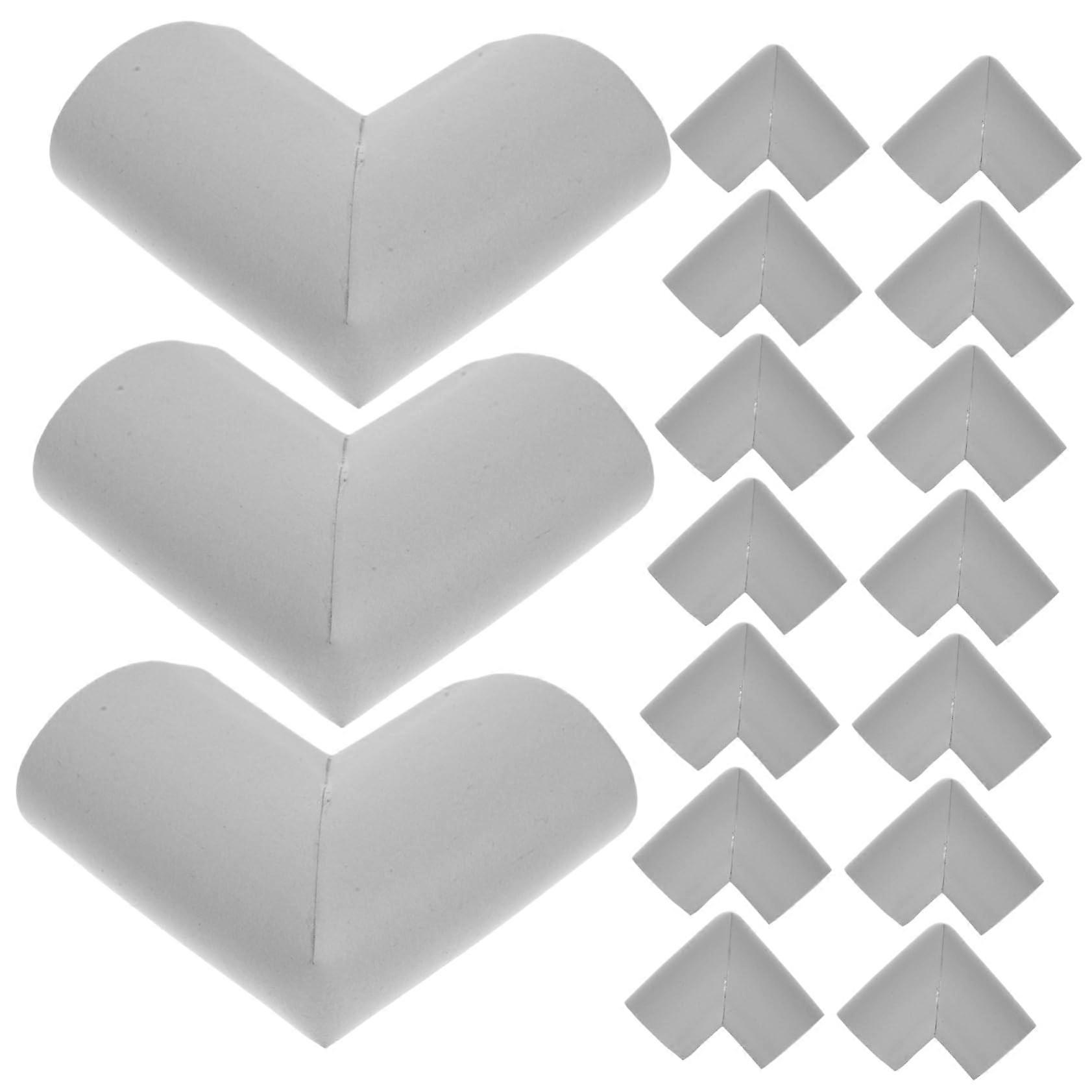 Corner Protectors 24 Pack Gray NBR Soft Wall Guards with Impact Absorption for Picture Frames