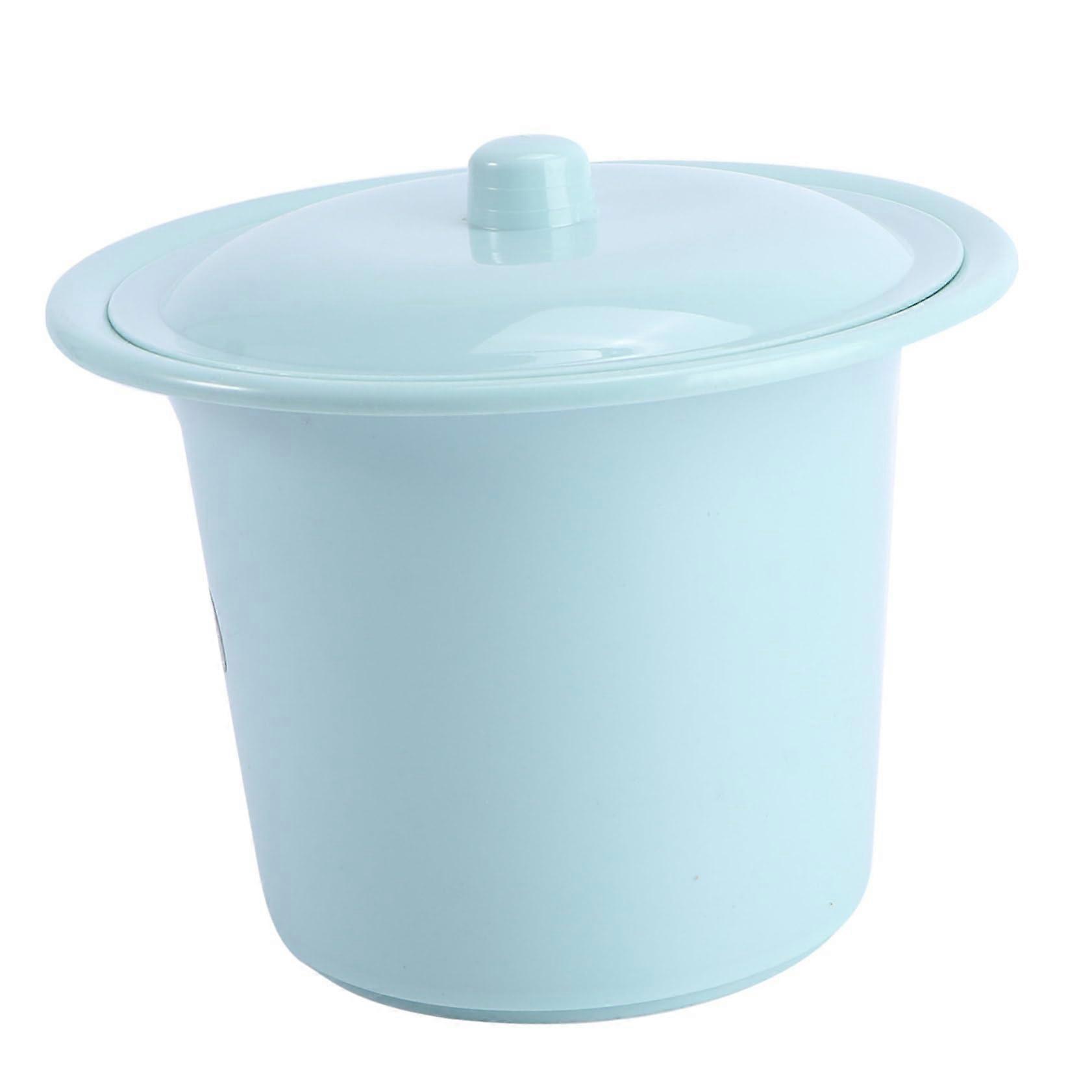 Portable Urinal and Bedside Spittoon with Lid for Elderly, Deep Bowl Design, Easy Clean Surface
