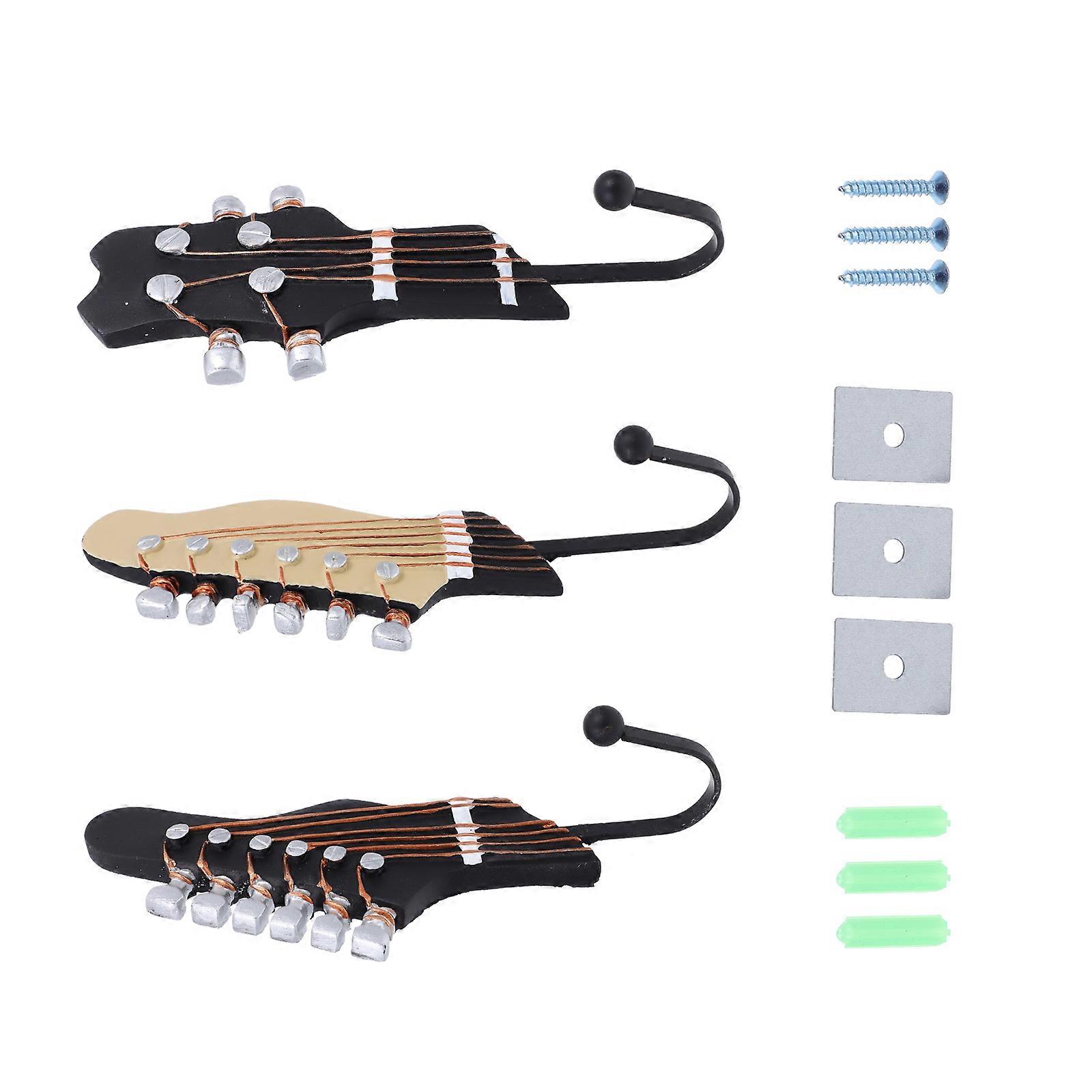 Wall Hooks Guitar Shape Clothes Hook for Hanging 5Sets Nordic Style Organizer