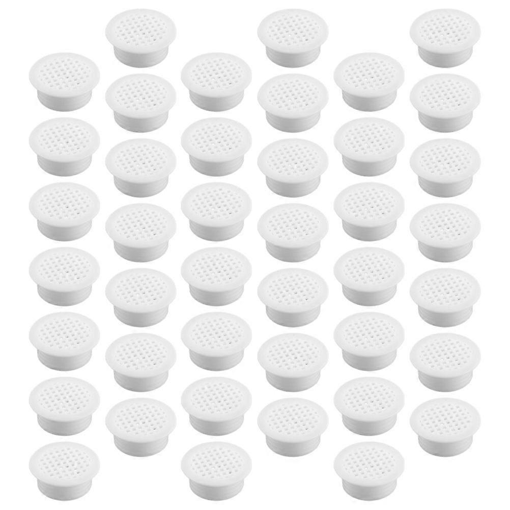 Round Soffit Vent Cabinet Ventilation for Kitchen Use 200Pcs White Plastic