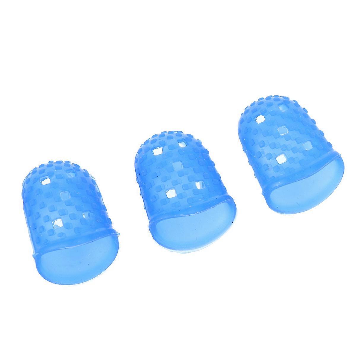 Finger Tips Protection Fingertip Protector for Guitar Player 6Pcs Blue