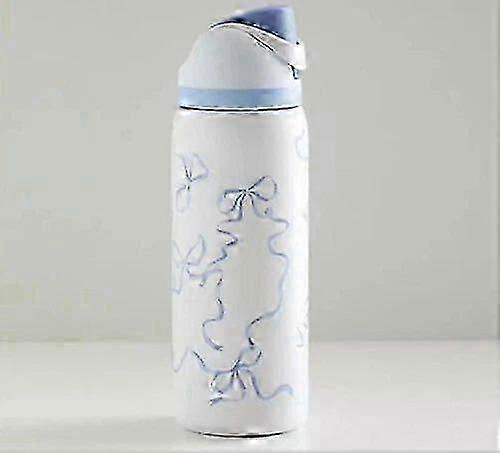 24/32oz Owala Urban Outfitters Exclusive Tied and Ture Blue Bow Bottle E