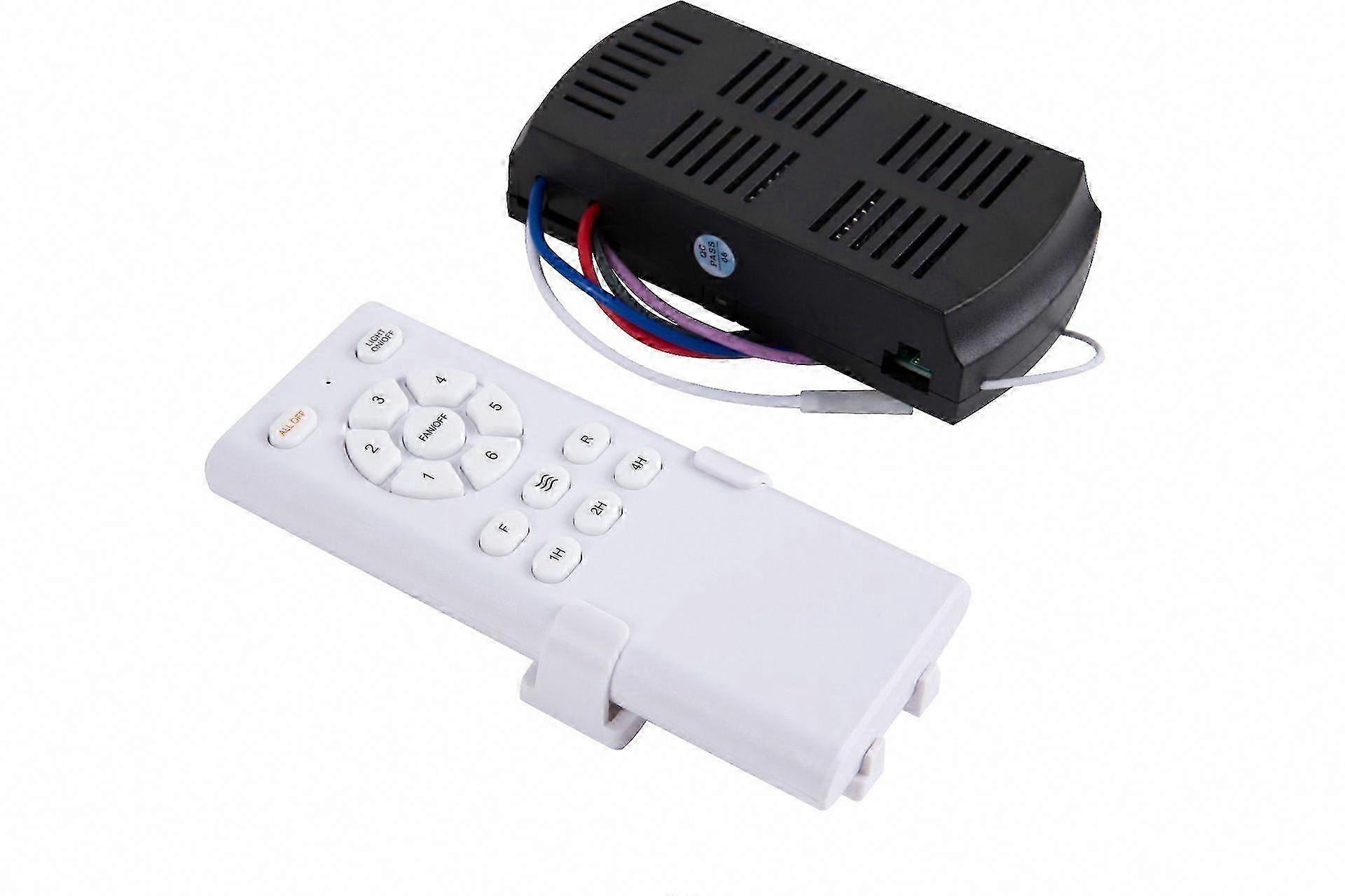 Remote Control Ceiling Fan Kit for 52 Inch Fans with Light, 6 Speed Settings, Timer Function, and Reversible Motor Feature